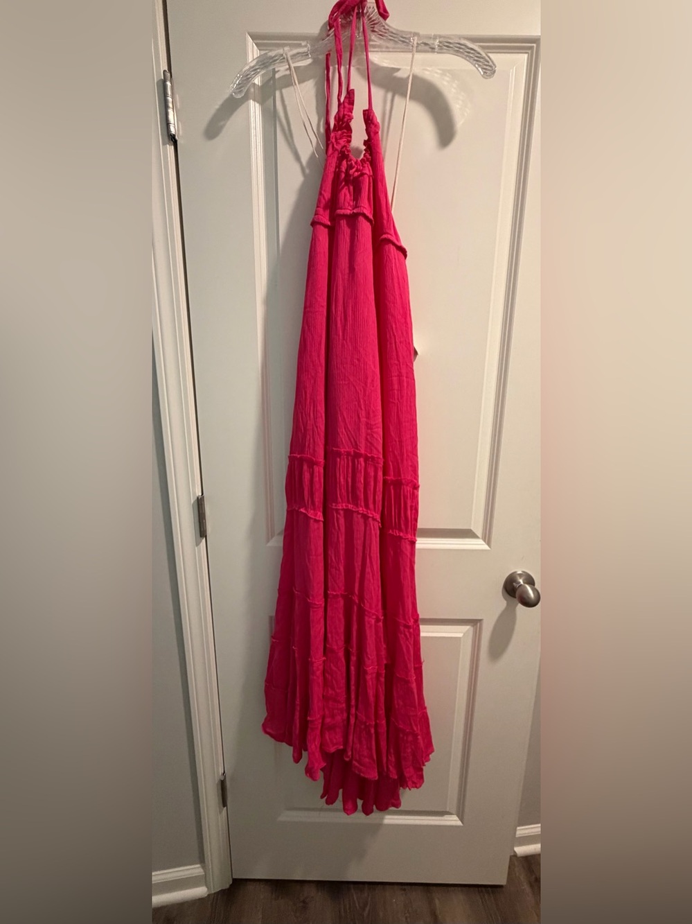 Free People Pink Strappy Maxi Dress - Size Small NWT